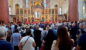 Beograd: Crkava Sv. Marka, parastos za žrtve hrvatske operacije Oluja, 4. 8. 2025. Foto: Sputnjik, Lola Đorđević