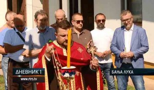 Banjaluka: Obilježavanje "Oluje" - Položeni vijenci na grob Bore Martinovića i devetorice Dalmatinaca, 5.8.2025. Foto: RTRS, screenshot