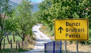 Plavno, info-tabla na putu za zaseoke Grubori, Đurići i Periči Foto:: Večernje novosti, D. Milovanović