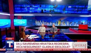 Sfera: Hrvatska na raskršću, ko je jači Torcida ili demokratija?, 13. 11. 2025. Foto: Tanjug, Youtube, screenshot