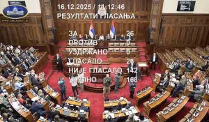 Deklaracija o genocidu u NDH, četvrti pokušaj, 16. 12. 2025. Foto: RTS, screenshot Deklaracija o genocidu u NDH, četvrti pokušaj, 16. 12. 2025. Foto: RTS, screenshot