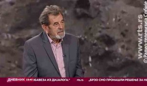 Savo Štrbac o predaji tela identifikovanih žrtava proteklog rata, 25. 2. 2026. Foto: RTS screenshot