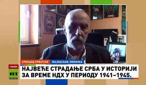 Umeljić za RT Balkan: Rezolucija o Srbocidu je dug prema žrtvama i jedini put ka istini, 20. 4. 2026. Foto: RT Balkan, screenshot