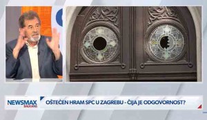 Vandalski napad na hram SPC u Zagrebu: Da li je izostala reakcija sistema?, 24. 4. 2026. Foto: NewsMax Balkans, screenshot