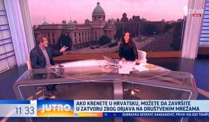 Savo Štrbac o kažnjavanju u Hrvatskoj zbog objava na društvenim mrežama, 26.9. 2026. Foto: TV Prva, screenshot Savo Štrbac o kažnjavanju u Hrvatskoj zbog objava na društvenim mrežama, 26.9. 2026. Foto: TV Prva, screenshot